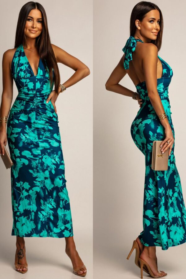 Φόρεμα Maxi Floral Εξώπλατο